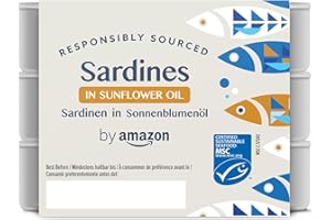 by Amazon MSC Sardines in Sunflower Oil, 3x125g