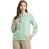 Symbol Premium Women's Bow Tie Top (Regular Fit | Solid | Desk-to-Dinner) (Available in Plus Sizes)