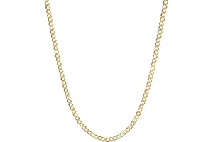 VONALA 3mm 925 Sterling Silver Cuban Curb Link Chain Necklace Silver Chain for Men Women Boys