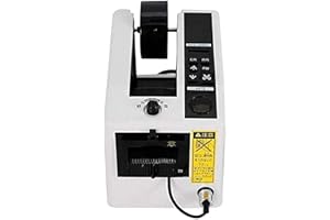 WISBECOST Dévidoir de Ruban,Distributeur automatique de bande, distributeur de ruban d'emballage de Type Standard 7-50mm AC 220V,Pour Emballage des Colis et des Boîtes d'Expédition