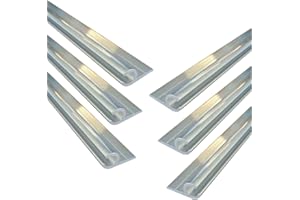 Etomvoop Riel de toldo para autocaravana, adaptador de cuerda, riel de cuerda, canal en C, tiras de 6 x 60 cm para accesorios de autocaravana y caravana, 6 unidades