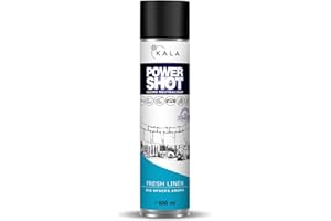 ‎KALA SCENT KALA - Geruchsneutralisierer für Räume POWER SHOT, Geruchsentferner für Große Flächen ca. 200 m3, Lufterfrischer mit Aktiver Neutralisator für alle Räume - Duft Fresh Linen, 600 ml