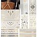 8 Sheets Metallic Temporary Waterproof Tattoo Sticker Choker Chain Necklace Jewelry for Women Beauty Body Art
