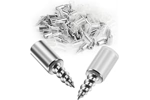 JIUJUDA9 70 pioli di supporto per mensole da 7,5 mm, perni in metallo, viti autofilettanti per armadietti, supporti in laminato per armadi, mobili da cucina, staffe per mensole + 70 manicotti antiscivolo