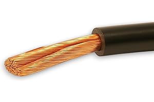 Red & Black Battery/Starter/Welding Flexible PVC Cable Wire 110/170/345 Amp 16mm 25mm 35mm by MKGT® (16mm² Black, 1 Meter)