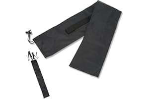 AGATIGE Sac de Transport pour bâtons de randonnée, 70x17cm/27.5x6.6pouces Sac à bandoulière pour bâtons Sac de Rangement Portable et Pliable en Tissu Oxford pour bâtons de Marche de Trekking