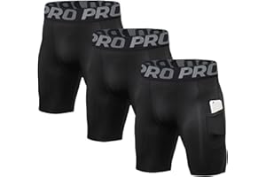 LANBAOSI Męskie spodenki kompresyjne z kieszenią na telefon sportowa bielizna do biegania dla mężczyzn siłownia trening sport warstwa bazowa krótkie rajstopy