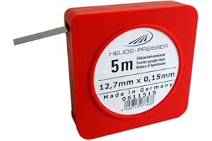 HELIOS-PREISSER Helios Preisser Fühlerlehrenband, Einzelkassette (Kohlenstoffstahl, gehärtet, Breite 12,7 mm, Länge 5 m, Nennmaß 0,15 mm) 0611 515
