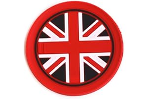 BJJS Posavasos antideslizantes de gel de sílice para automóvil, con ranura de almacenamiento, compatible con todos los mini (2 unidades, 65 mm-06)