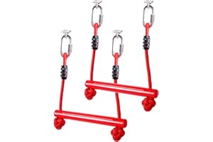 F7F9 Ninja Warrior Obstacle Course Accessories Ninja Kids Outdoor Play 2pcs Ninja Monkey Bars
