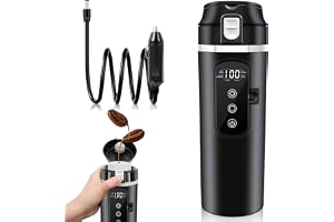 Auto värmekopp vattenkokare, Fordonsuppvärmd 12V/24V vattenkokare för bil, 500 ml, Läckageskyddad, Mini bärbar, Elektrisk, Sv