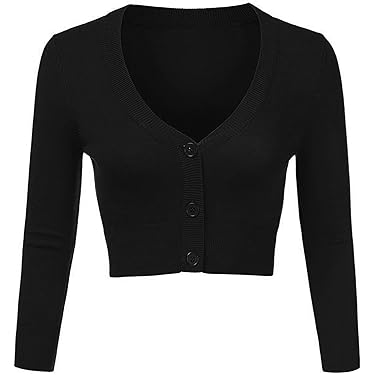 Boléro Manches Longues Femme Hot Hanger | Taille Unique (8-22), Viscose élastique, Longueur 34cm