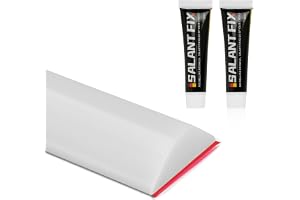Flintronic Duschtätning, 3 m silikonduschbarriär, vikbart vattentätt band, vattenbarriär duschtröskel, översvämningsbarriär f