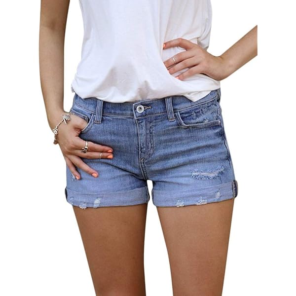WSLCN Women Sexy G-String Denim Shorts DéChiré Mini Jeans Night Club Wear Hot Shorts Bandage
