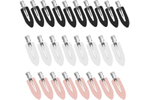 ZEVONDA 26 PCS No Crease Hair Clips - No Bend Makeup and Styling Clips, Hairdressing Hairpins for Girls Women (Black, Pink, White)