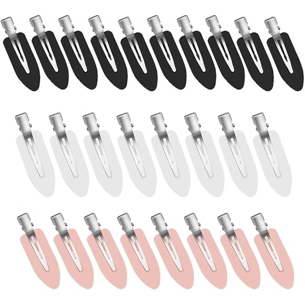 YIERSO 8 Haarspangen Ohne Biegen – Entenschnabel-Clips, Faltenfrei, Für Salon, Pony & Make-up