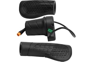 xiangxin Waterproof Half Twist Throttle, Stable Durable Modified Electric Part 76x 76x Half Twist Throttle, Rubber for Mountain Bike Central Drive Motor Bike Accessories