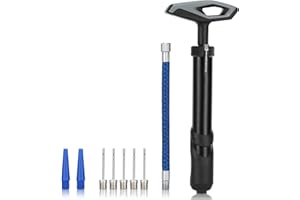 Alyvisun Pompe à Ballon avec Poignée, Kit de Pompe Ballon Portable, Pompe à Main avec Aiguille et Tuyau d'extension pour Basket-ball, Volleyball, Ballon, Tube en alliage d'aluminium durable