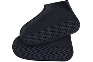 Wondsea Couvre-Chaussures en Silicone,Couvre Chaussure Imperméable en Silicone,couvre-chaussures en silicone antidérapants réutilisables pour la pluie,les jours neige,les routes boueuses