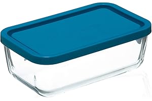 FRIGOVERRE Bormioli Frigov System Contenitore Rettangolare con Coperchio, 21 x 13 cm
