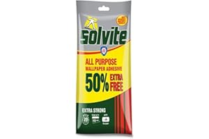 Solvite All Purpose Wallpaper Paste Sachet 10 Roll + 50% Free