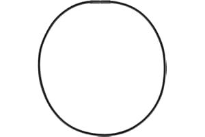 Auroris Echtleder Kette schwarz Dicke 3mm mit Tunnel-Drehverschluss aus SCHWARZEM Edelstahl Länge wählbar