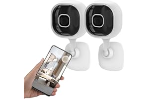 SONGYUKA 2024NEW WiFi Security Camera Mini Camera Outdoor/Indoor with Audio, Home Surveillance Camera, 1080P IP HD Infrared Night Vision Motion Detection Reminder(white cube)(2-PACK)