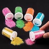 Baker Ross AR870 Bright Coloured Glitter Shakers for Kids Arts and Crafts — Glitter Containers Ideal for Crafting in Classroo