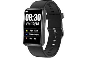 Cloudpoem Orologio Contapassi da Polso per Donna Uomo Bambini Anziani Senza Cellulare Senza APP Orologio Fitness Semplice 1.47 Pollici Impermeabile IP68 Activity Tracker Conta Calorie KM Cronometro