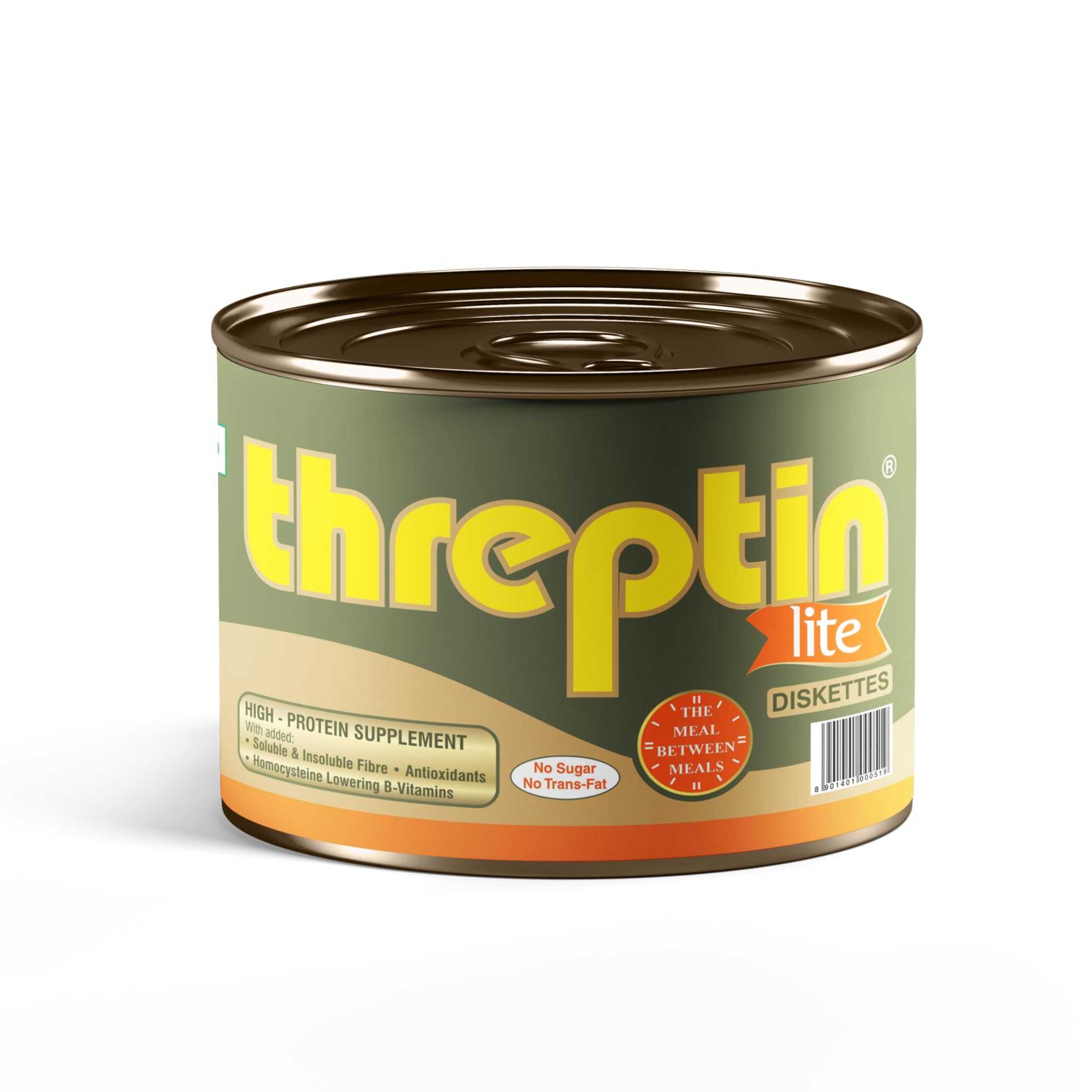 Threptin LITE- Sugarfree Protein Diskettes - 275g, Casein Protein Diskette with Fibers, Antioxidant, Vitamins and Minerals| F