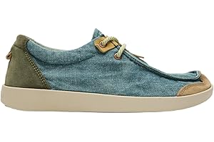 Satorisan - Kwahu Linen - Mocasín Wallaby para Hombre y Mujer - Mocasines Cuero y Lino Respetuosos, Cómodos y Duraderos