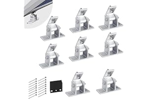 SZ-KARIDGE 8 pezzi pannello solare supporto per tetto, 0-60° fissaggio pannello solare, per pannello solare per il montaggio di fotovoltaico
