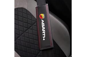 DYQCD Copricintura Auto per Abarth 500 Protezione per Cintura di Sicurezza Rimovibile Copri Cintura di Sicurezza Auto Fissaggio Strap