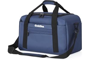 GobiSea Ryanair Cabin Bags 40x20x25 Underseat Flight Bag - Foldable Travel Duffle Bag Under Seat Cabin Bag Ryanair - Airline Cabin Bag Carry on Bags for Men and Women - Blue