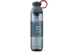 Promixx FORM Gourde Bulk de Sport - Shaker Proteines Premium sans BPA pour Activités de Plein Air - Shaker Bulk Durable avec Repères et Couvercle Anti-fuite - 760 ml/26 oz (Bleu Minuit)