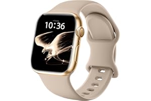 DigiHero Straps Compatible with Apple Watch Strap 40mm 42mm 44mm 41mm 45mm 46mm 38mm, Silicone Sport Replacement Strap for iWatch Series 11 10 9 8 7 6 5 4, SE 3 2 1 Women Men, Nut Brown