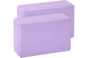 Exerz Blocchi Yoga 2 Pezzi, Mattoni Fitness per Yoga e Pilates, Antiscivolo, Leggeri e Portatili
