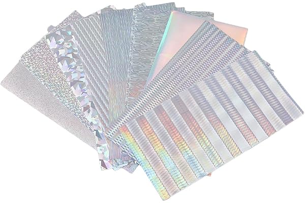 SUPERFINDINGS 18 st 9 stilar reflekterande silver fiskedrag klistermärken holografisk fiskfjäll bete tejp bete blixt vattentät och självhäftande film