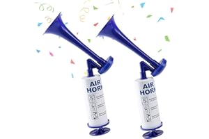 Unpoten AirHorn, Metal Fanfare Compressed Air Horn Tröte Laut, Signal Horn, Klassische Air Horns Signalhorn Krachmacher, Football, Handball, World Cup, Luftdruck-Fanfare, Tröte zum Anfeuern