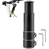 JINXIAN Elevador Manillar Bicicleta Vástago Manillar Bicicletacon Elevador Potencia Aluminio Adaptador de Manillar Extensor V