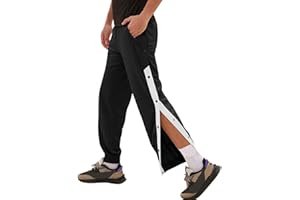 GENERIC Pantalon Survêtement À Bouton-Pression Latéral pour Hommes,Pantalon Survêtement Homme avec Boutonnière Latérale À Ouvrir Sport Loisirs Jogging Bouton pour Homme