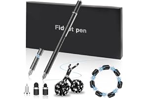 PATRICHOR Fidget Gel Pen Geschenke - Lustige Geschenk für Ihn, Neuheit Geburtstagsgeschenk für Männer, Beste Freundin, Freund, Papa,Mann-Coole Sachen für Teenager Mädchen Jungs Geschenke(Schwarz)