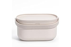 Urbalive Design Biomülleimer Küche 4L - Komposteimer Küche mit Deckel - Kleiner Mülleimer für alltäglichen Biomüll - Spülmaschinenfest - Mit Kaffeesatz-Beimischung hergestellt, inkl Biomüllbeutel