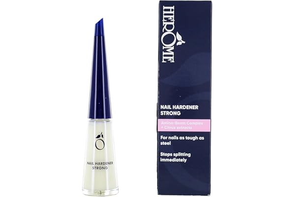 Herome Durcisseur Fort pour Ongles - Le Numéro 1 Depuis 1982! - Garantit des Ongles Longs et Forts Dans 30 Jours (Nail Hardener Strong) - 10ml.