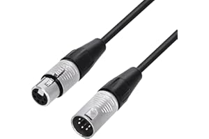 Adam Hall Cables 4 STAR DGH 0300 - DMX kabel REAN XLR 5-biegunowy żeński na XLR 5-biegunowy męski, 3 m