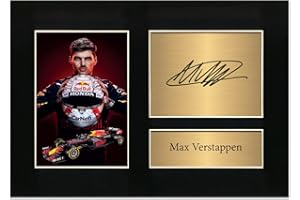 Zulu Image Max Verstappen Formula 1 Presentation Display F1 Signed A4 Printed Autograph Photo Reproduction Print Picture Display No80, Black