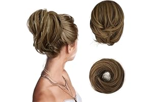 BARSDAR Extensión de Cola de Caballo, Pieza de Cabello Sintético Liso Extensiones de Cola de Caballo Totalmente Corta Accesorios de Cabello Elástico Fácil para Mujeres