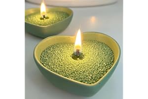 LFENYIGI Pearled Candle 18oz, DIY Pearled Candle Sand With WIcks, Non-Toxic Sand Candle with Plant-Based Granulated Wax, 30 Cotton Wicks & 1Spoon, Reusable Wax for Candle Making Decorative Candles (Green)