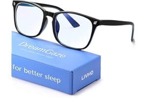 livho DreamGaze Blaulichtfilter-Brille für Männer – 99,9 % Blaulichtschutz – Premium Gaming- & Bildschirmbrille für besseren Schlaf