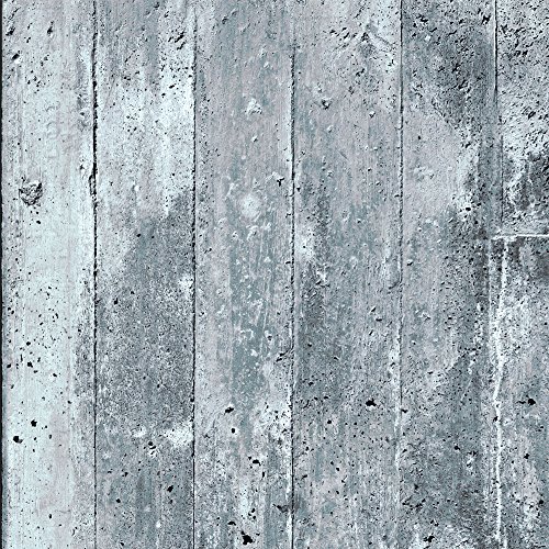 PURO TAPETE | 3 Motive zur Auswahl | Realistische Tapete ohne Rapport und Versatz | Kein sich wiederholendes Muster | 10m VLIES Tapetenrolle | Beton f-A-0306-j-b - 4